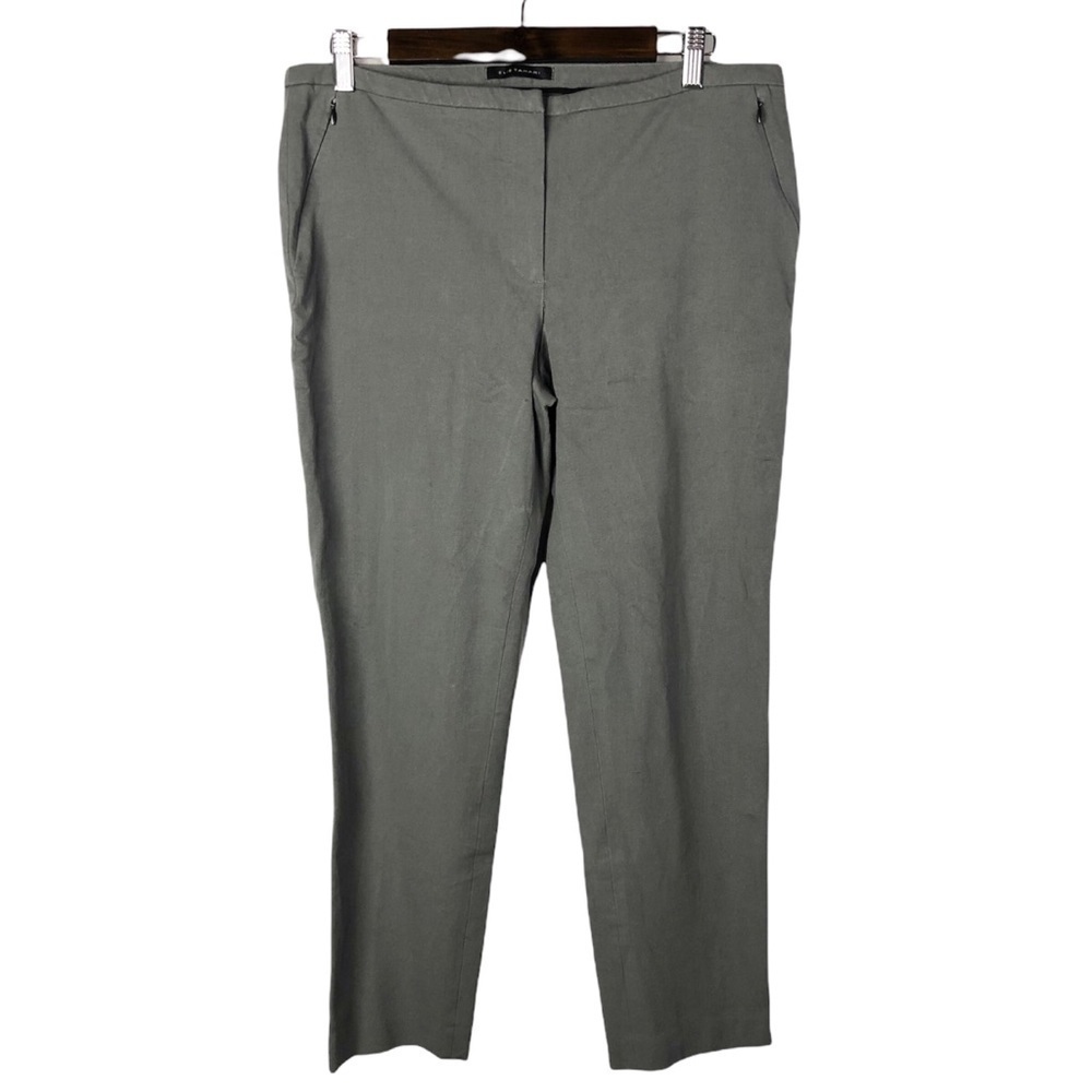 Elie Tahari Gray High Rise Skinny Dress Pants 12